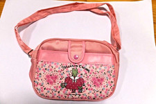 Bolso Marrón Crema Sanro Japón 1995 Raro Rosa Bolso Bandolera