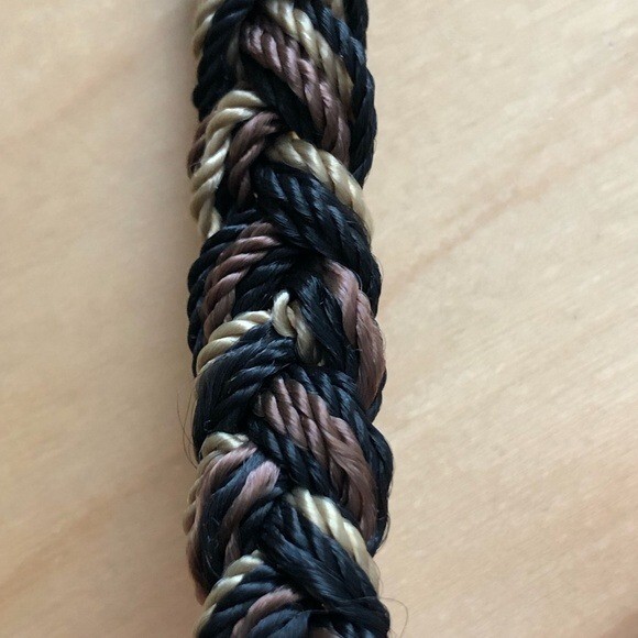 Gorgeous Woven & Braided Macrame Belt with Fringe Women\'s One Size Black Brown Boho Braided Macrame Fringe Belt Women main image 4