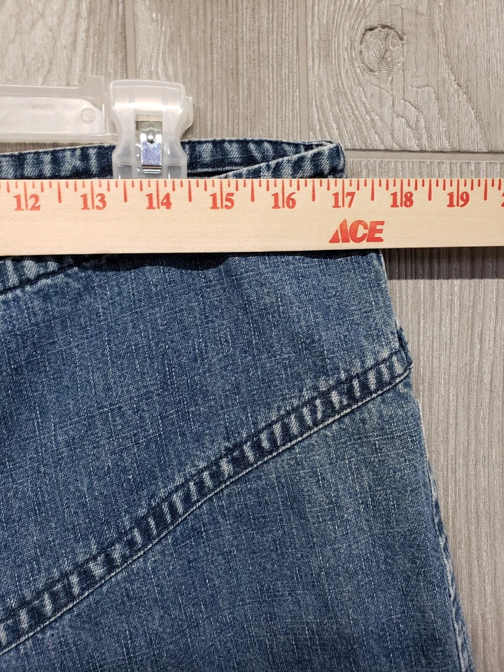 Pantalones de mezclilla rectos azules 18 vintage Newport News Jeanology para mujer 34x30 Plus Foto 4 de 4