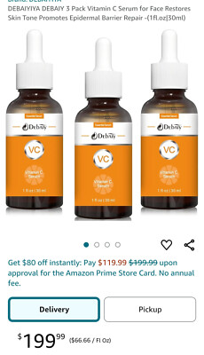 3 Pack Vitamin C Serum for Face Restores Skin Tone Promotes Health