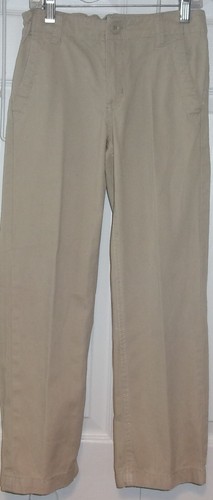 Boys size 7 (3 piece) suit; navy blue striped blazer, checked shirt & khaki pant - Picture 8 of 12