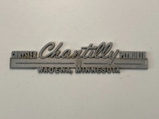 Vintage Chantilly Chrysler Plymouth Wadena Minnesota Metal Dealer Badge Tag