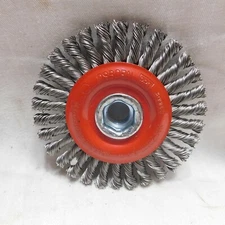 Osborn 4" Knot Wire Wheel .020 5/8 - 11 #99082 20,000 rpm