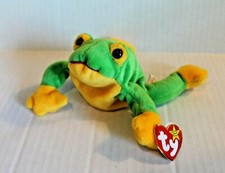 Ty Beanie Baby 1997 Smoochy Green Frog 4039 Retired Rare Tag Errors NEW