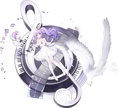 Anime girls azur lane piano trumpet musical instrument playmat gaming mat