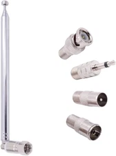 Fancasee FM Antenna Telescopic 75 Ohm Screw F Male Plug