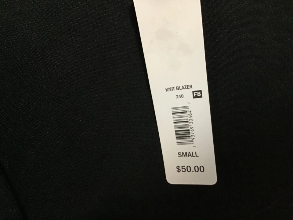 Blazer Massini ~ Para Mujer Talla S ~ Negro Cuello en V Tejido de un solo botón Elástico Nuevo con Etiquetas Foto 4 de 4