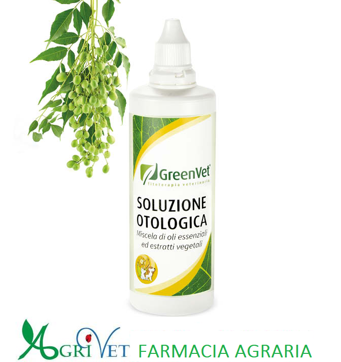 GREENVET CANI GATTI SOLUZIONE OTOLOGICA 100ml IGIENE PULIZIA ORECCHIE CERUME VEG