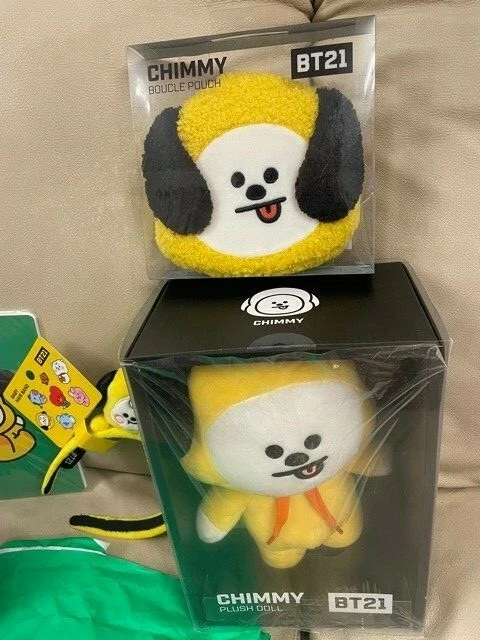 BTS BT21 Lote Chimmy Jimin NUEVO Muñeca de pie Pegatinas ¡¡EJÉRCITO!! Difícil de encontrar Foto 4 de 4