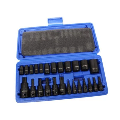 Schlagschrauber Nuss-Kasten Set Steckschlüssel Satz E-Torx Torx Bit 1/4 3/8 1/2 - Bild 1 von 2