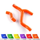 For KTM 350 SXF 2011 2012 2013 2014 Silicone Radiator Coolant Hose ORANGE