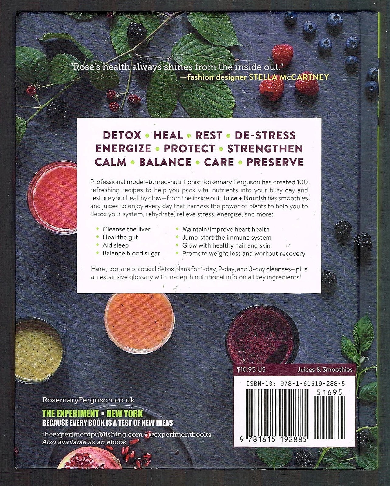 Juice + Nourish by Rosemary Ferguson Hardback 9781615192885 eBay
