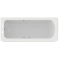 Ideal Standard Sandringham Bath + Handgrips 1700x700mm 2 Tap Holes E028401