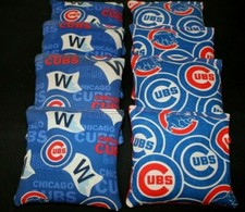 FLY THE W CHIC CUBS Cornhole Bean Bags 8 ACA Regulation Toss Bags MLB Fans Gift