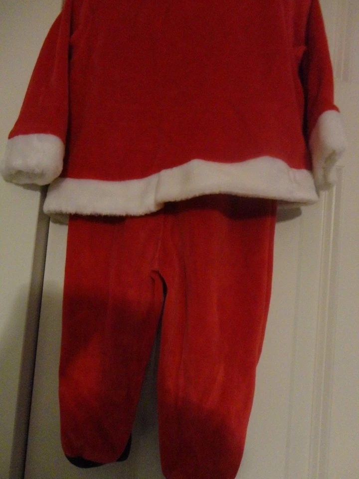 LITTLE WONDER KIDS RED VALVET CHRISTMAS SANTA NEW BORN BABY DRESS 3 TO 6 M — 第 4/4 张图片