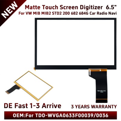 6,5'' Touchscreen Digitizer für VW Skoda MIB2 MIB STD2 Radio Multimedia Navi