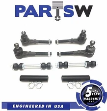 6pc Inner Outer Tie Rod Ends Sway Bar Link for Expedition F-150 F-250 Navigator