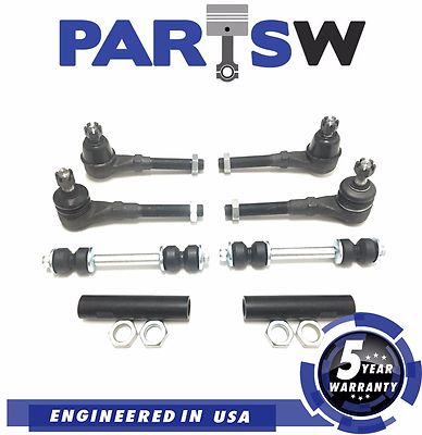 8pc for Expedition F-150 F-250 Blackwood Navigator Tie Rod End Sway Bar Link