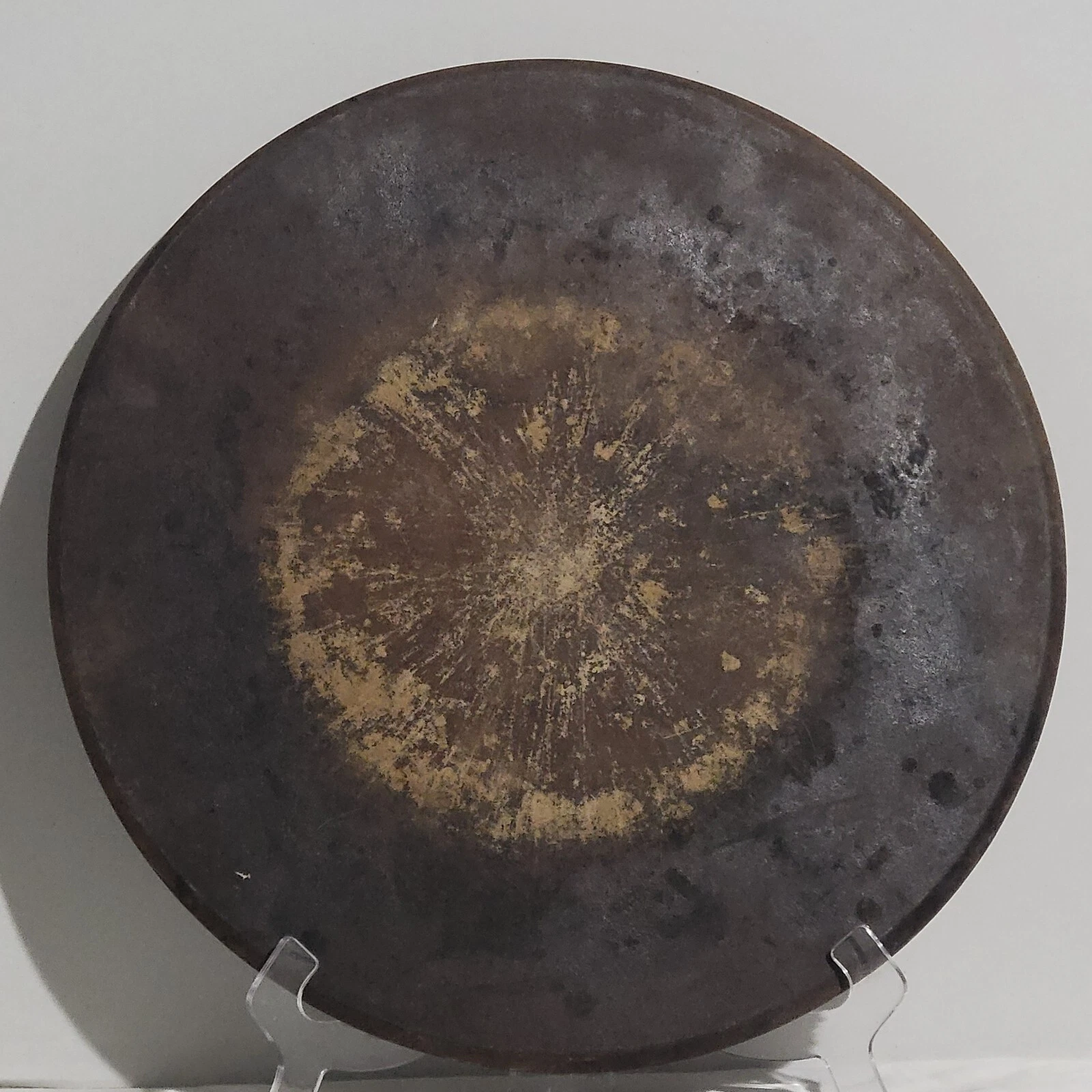 Pampered Chef Beautifully Seasoned Stoneware Large 15” Dia. Pizza Stone Pan