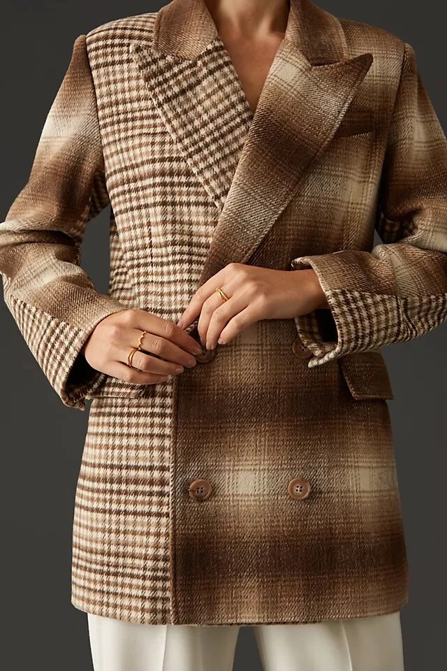 Avec les filles plaid coat discount