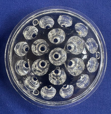 Vintage Clear Glass Flower Frog 19 Holes Floral Arrangement