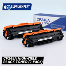 2PK CF248A 48A Toner Cartridge for HP LaserJet Pro M15w M28w M29w