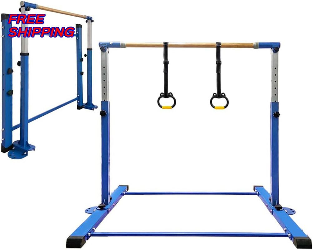 Gymnastics Bar for Kids Girls Ages 3 15 with Ring Home Indoor Training Equipment