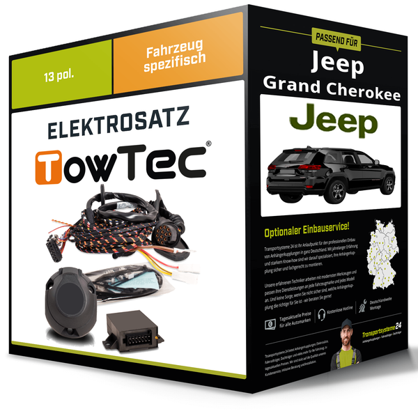 Elektrosatz 13-Pol Spezifisch für Jeep Grand Cherokee 07.2013-Jetzt NEU-image