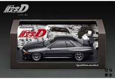 1/18 Diecast Nissan Skyline GT R BNR32 Graphite Metallic Initial D