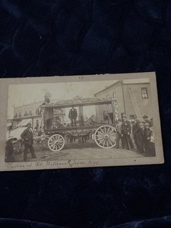 1893 Photo Of Circus Parade Wagon With Two Lions