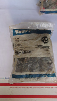 25-Pack Hunter 15A PRO Adjustable Spray Nozzle | 15 Foot Radius | 90 Degree