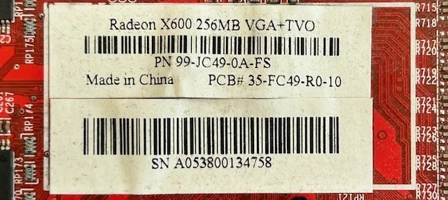 256MB Sapphire ATi Radeon X600 VGA / Video-Out PCI-e Graphics Video Card - Image 2 of 4