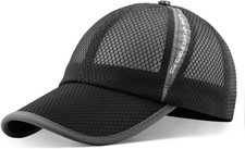 Unisex Breathable Full Mesh Baseball Cap Quick Dry Running hat Lightweight Cooli