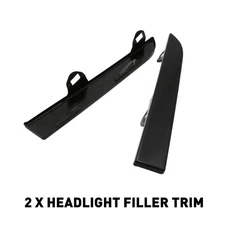 Car Front Bumper Grille Headlight Filler For 2001-2004 Toyota Black Tacoma Metal