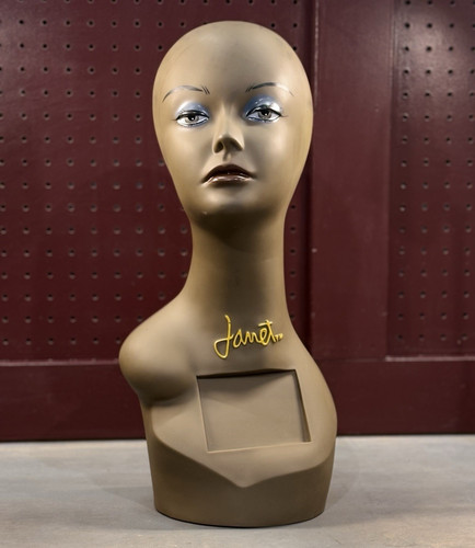 Vintage Janet Female Mannequin Head - Display for Wigs, Hats, Jewelry