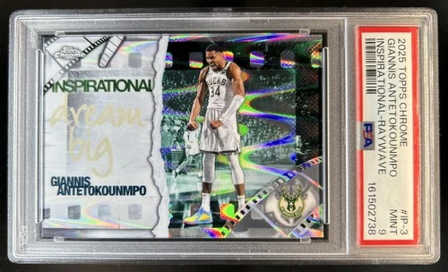 2025 Topps Chrome Giannis Antetokounmpo Base (PSA 9)