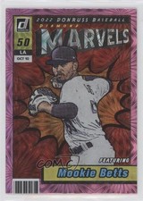 2022 Panini Donruss Marvels Pink Fireworks Mookie Betts #M-3 0z5z