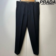USED RARE, EXCELLENT CONDITION PRADA WOOL CENTER-CREASED DESIGN SLACKS/TROUSER