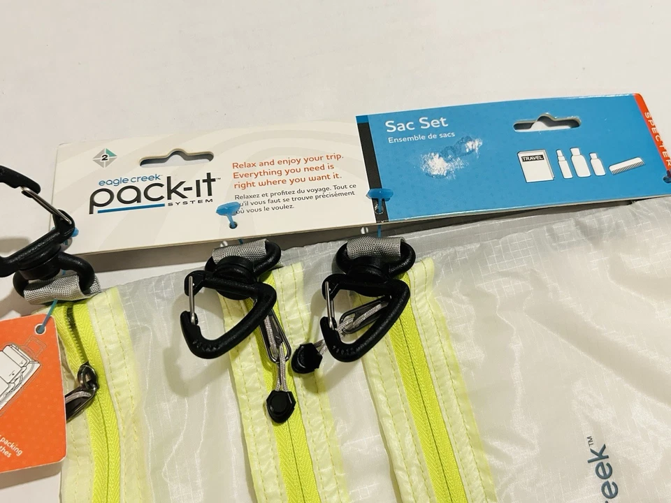 Juego de (3) bolsas de organización duraderas Eagle Creek Pack-It System Travel Sac Foto 2 de 4