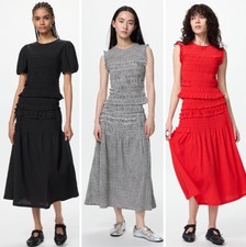 Uniqlo Japan x Cecilie Bhansen Shirring Skirt NEW