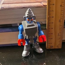 Blue Silver Red Robot Toy Figure Plastic for Ages 4-7 8-11 Years Made in China