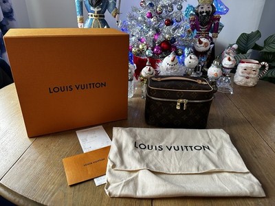 LOUIS VUITTON Nice mini M44495 Monogram  canvas Brown Women Handbag NIB RECEIPT
