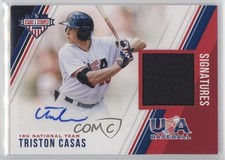 2018 USA Baseball Stars & Stripes and Material Signatures Triston Casas Auto s3g