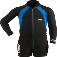 Cressi Kids Swimsuit Long Sleeve One Piece Swimsuits Black/Blue L