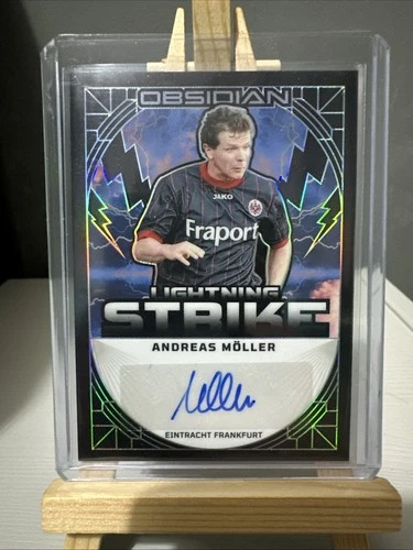 Andreas Moller Panini Obsidian Numbered Auto 43/99 Frankfurt