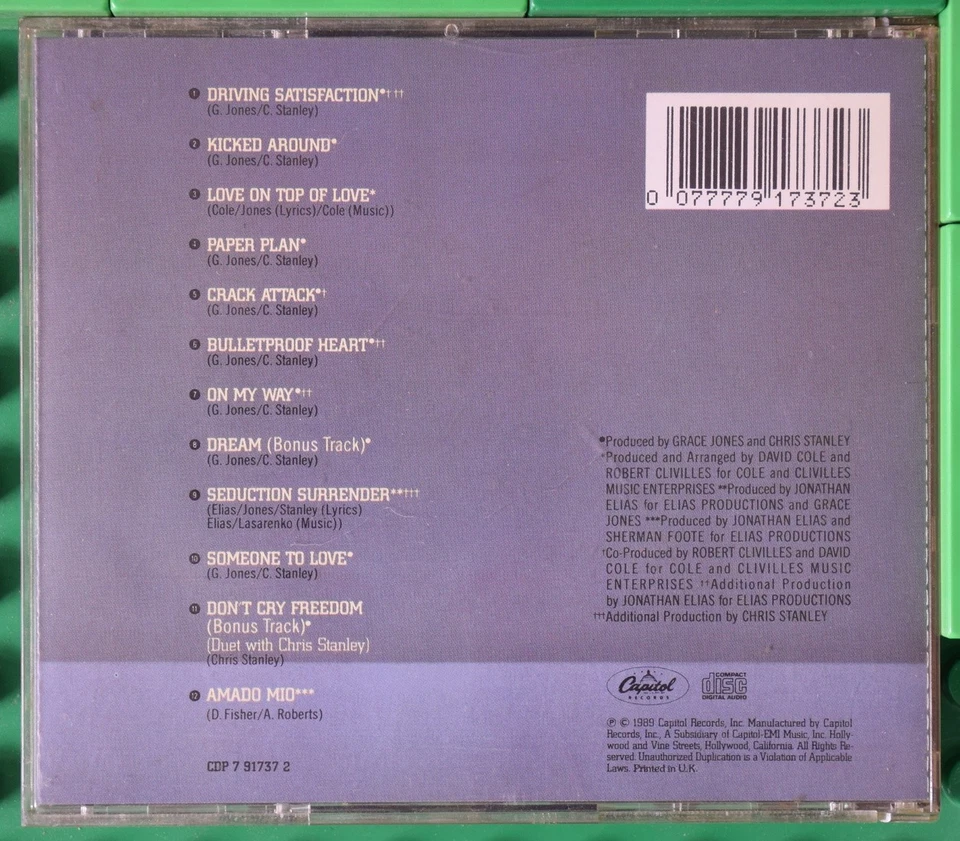 Grace Jones - Bulletproof Heart - Capitol Records - CD - Bild 2 von 4