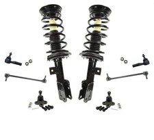 For 08-10 VUE Front Wheel Drive XE XR Front Coil Spring Ball Joints Tie Rods 8p