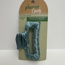 Planet Goody blue satin Claw Clip