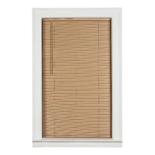 Cordless Vinyl Room Darkening Mini Blinds Window Shade for Interior Home 23"