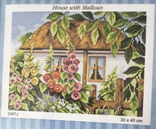 Orchidea Printed needlepoint tapestry Canvas Only  30x40 cm